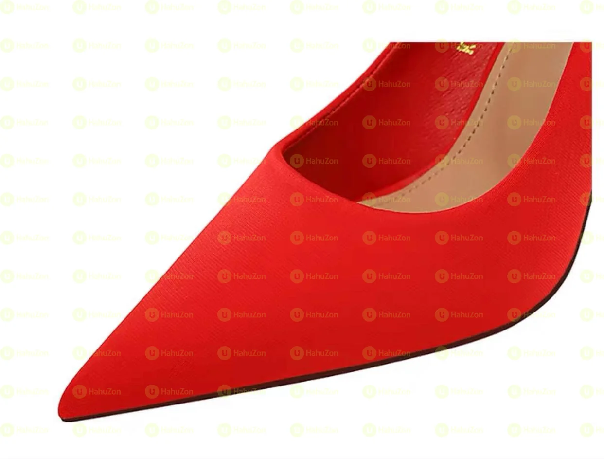Red Color Medium Point Heals Shoes