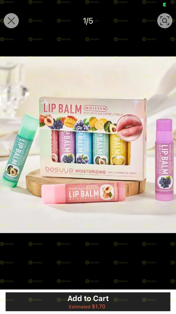 6pc Lip Balms