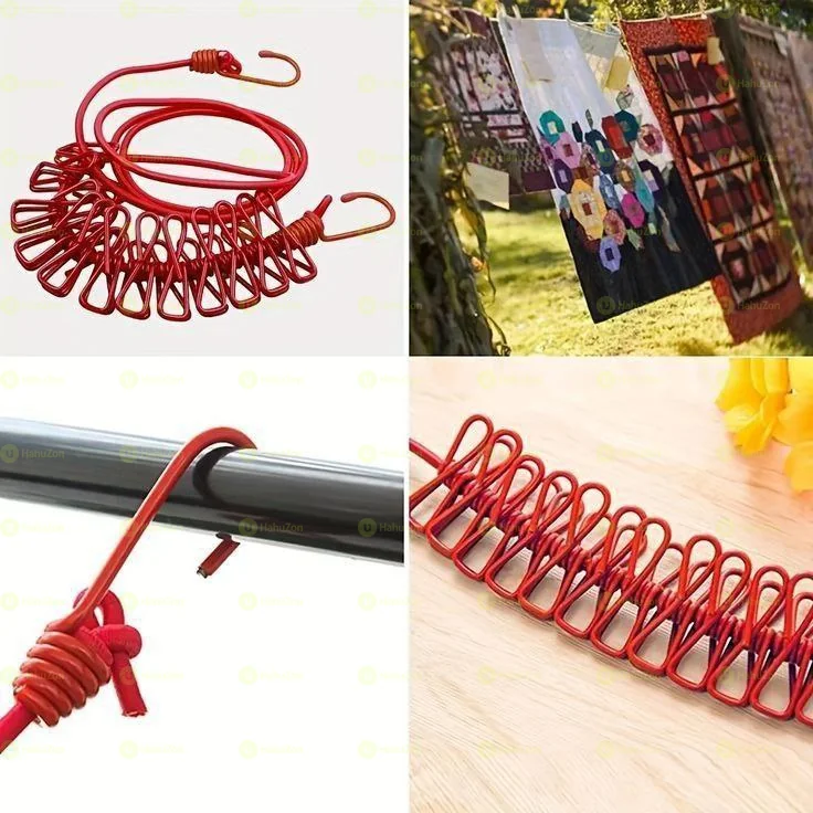Portable Drying Rack Clips Cloth Hanger