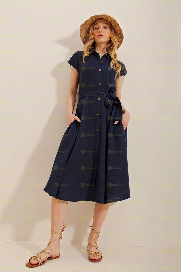 Sleeveless Linen Dress