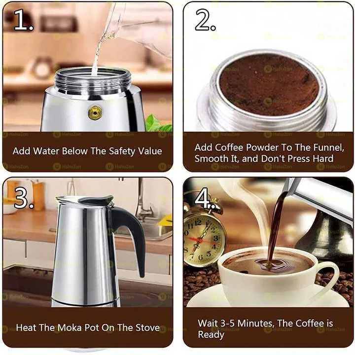 Stainless Steel Espresso Maker