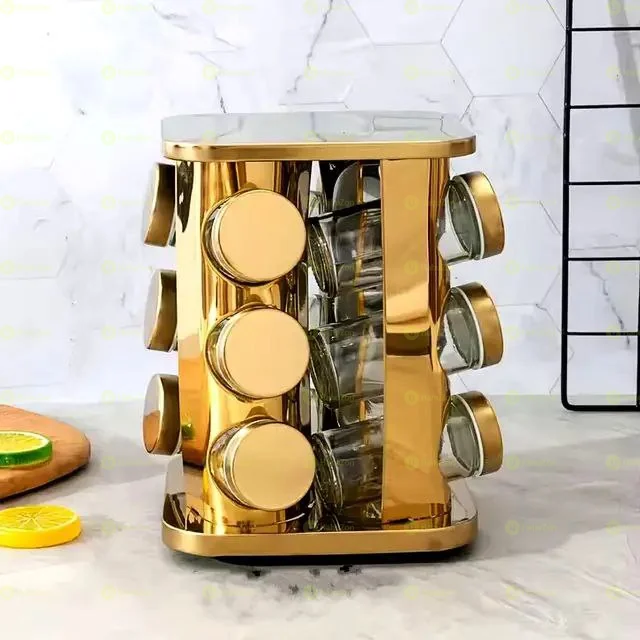 12 Jar Rotating Spice Carousel