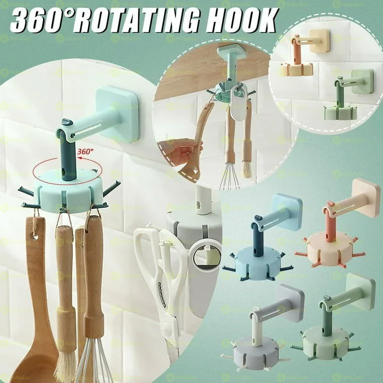 Wall Mount Home Rotating Storage Rack