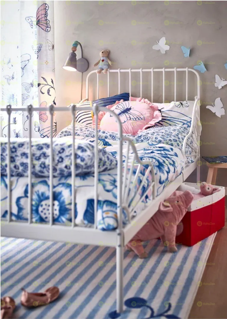 Ikea Ext Bed Frame With Slatted Bed base