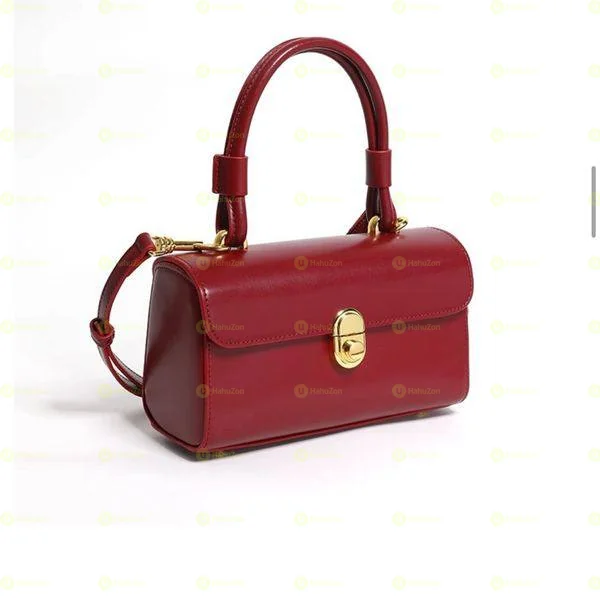 Box-Shaped Handbag