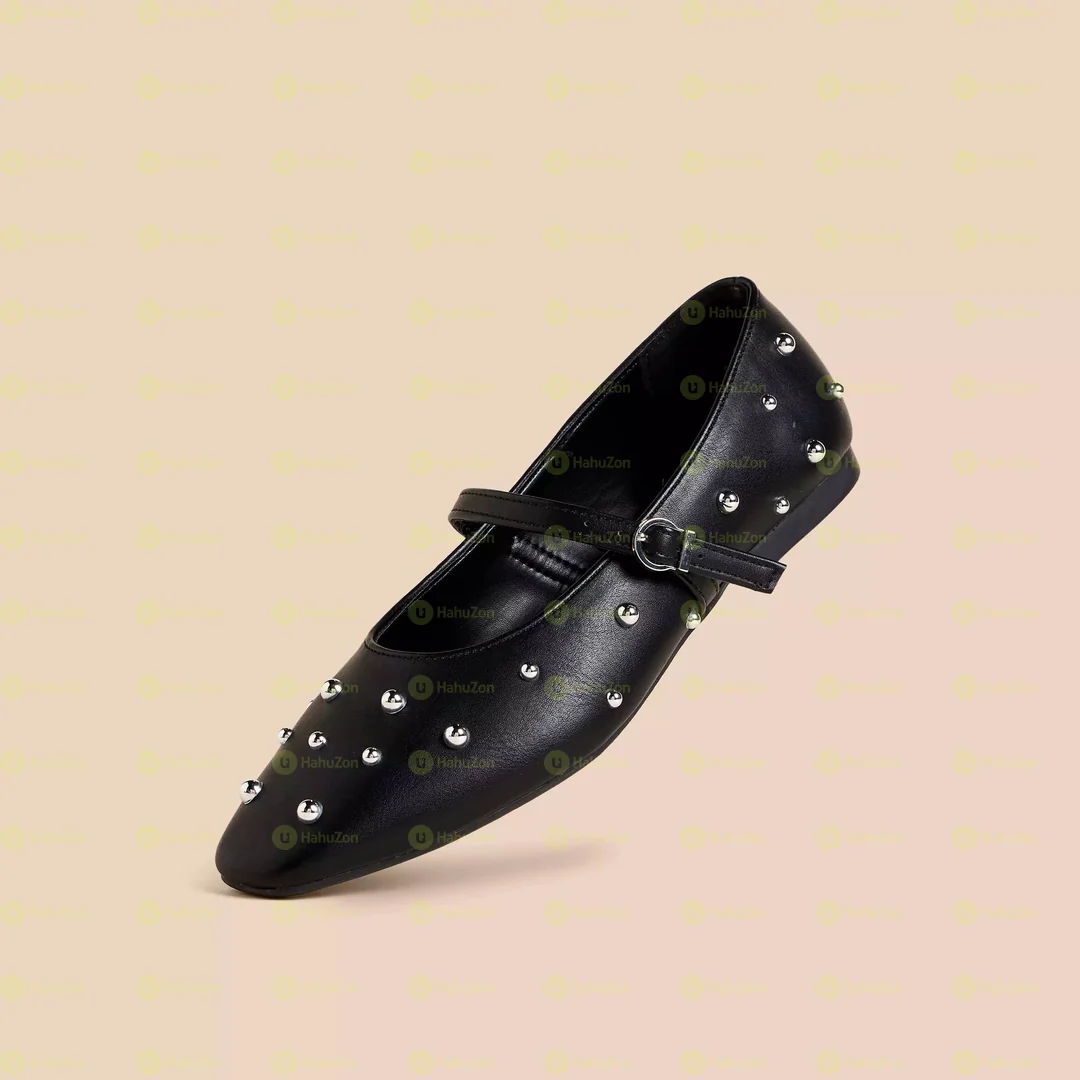 Max Embellished Ballerina Shoe With Buckle Closure