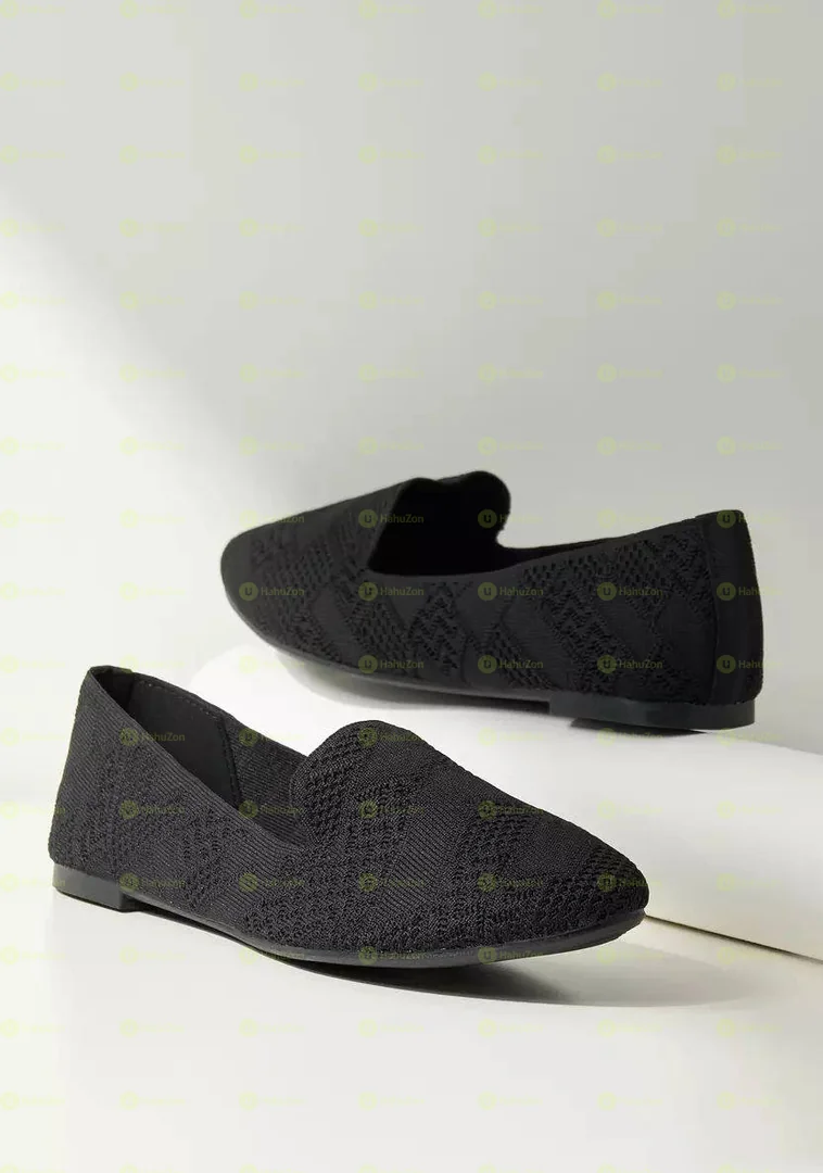 Max Textured Slip On Ballerina
