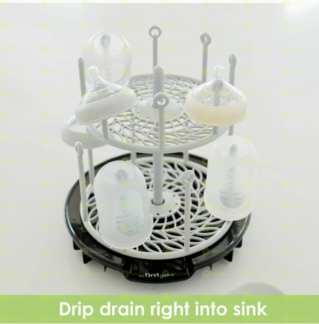 Spin Stack Bottle Drying Rack