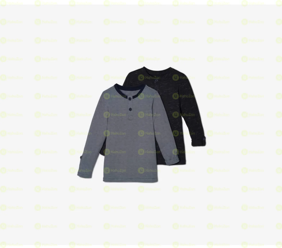 Tchibo Kid Boy Set Of 2 Long Sleeve Shirts