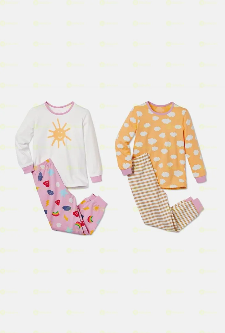 Tchibo Toddler Girls 2 Pairs Sleep Wear Set