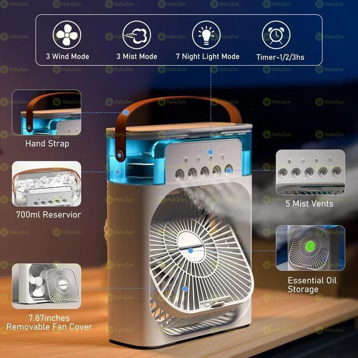 DUEL USE AIR COOLER FAN AND HUMIDIFIER