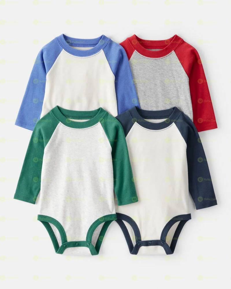 Carter's Baby Boy 4-Pack Long-Sleeve Multipack Bodysuits