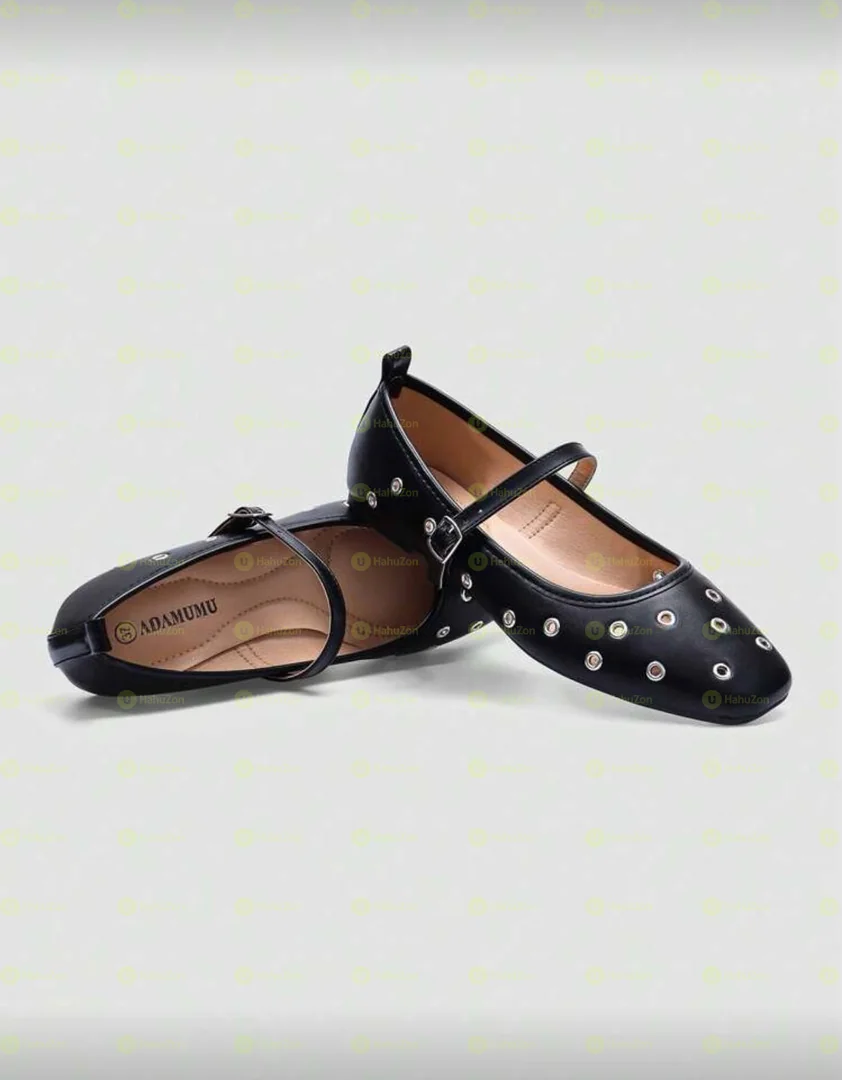 Ballerina Flat With Buckle Belt Womens's Shoes