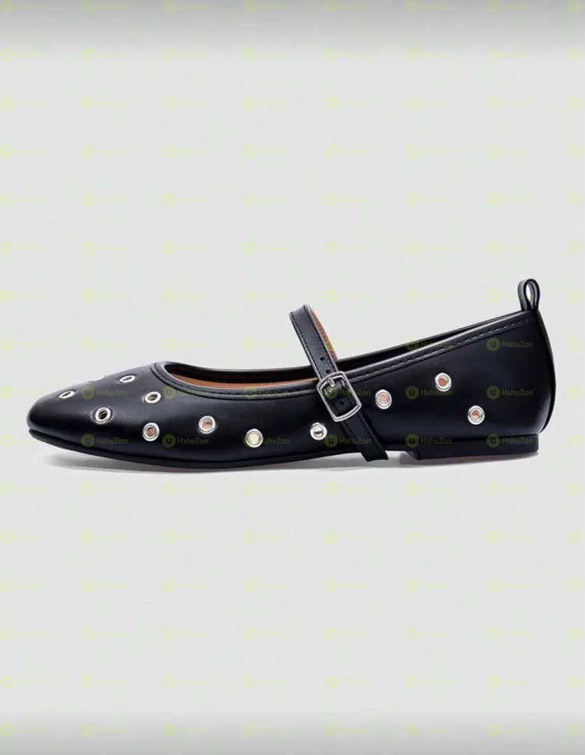 Ballerina Flat With Buckle Belt Womens's Shoes