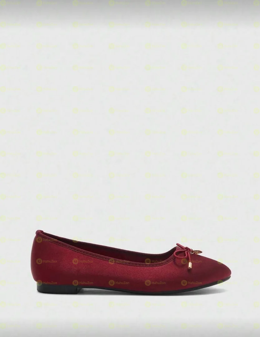 Plain Bow Ballerina Flat Shoes