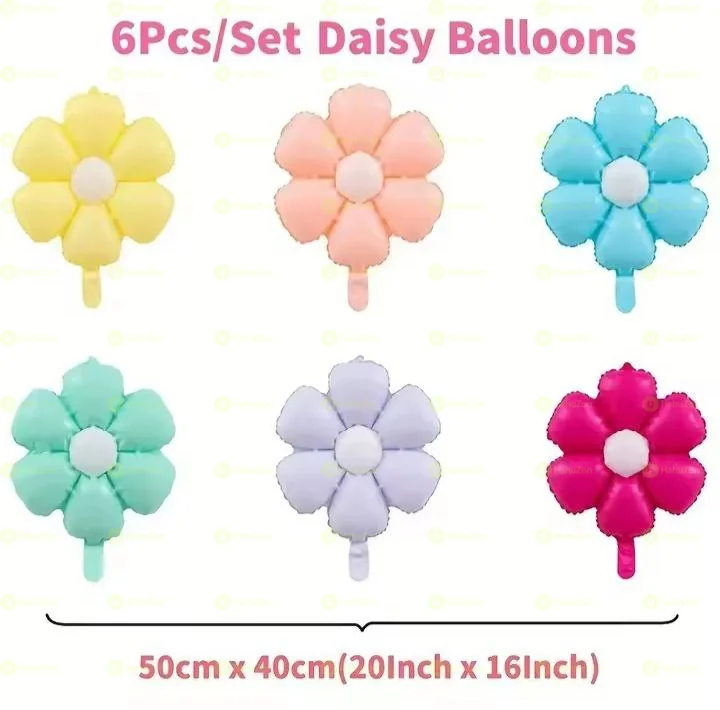 6Pcs Set Daisy Ballons