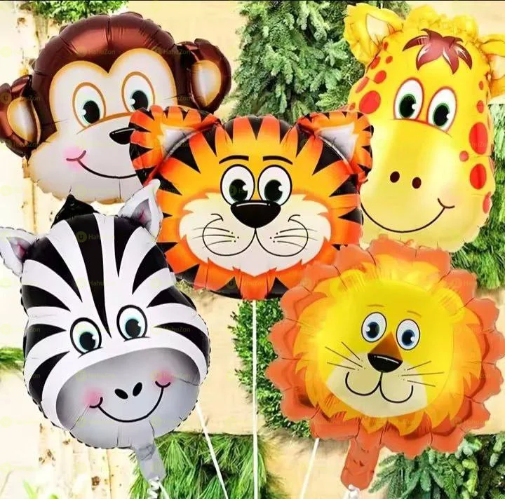 Jungle Safari Animals Party Balloons