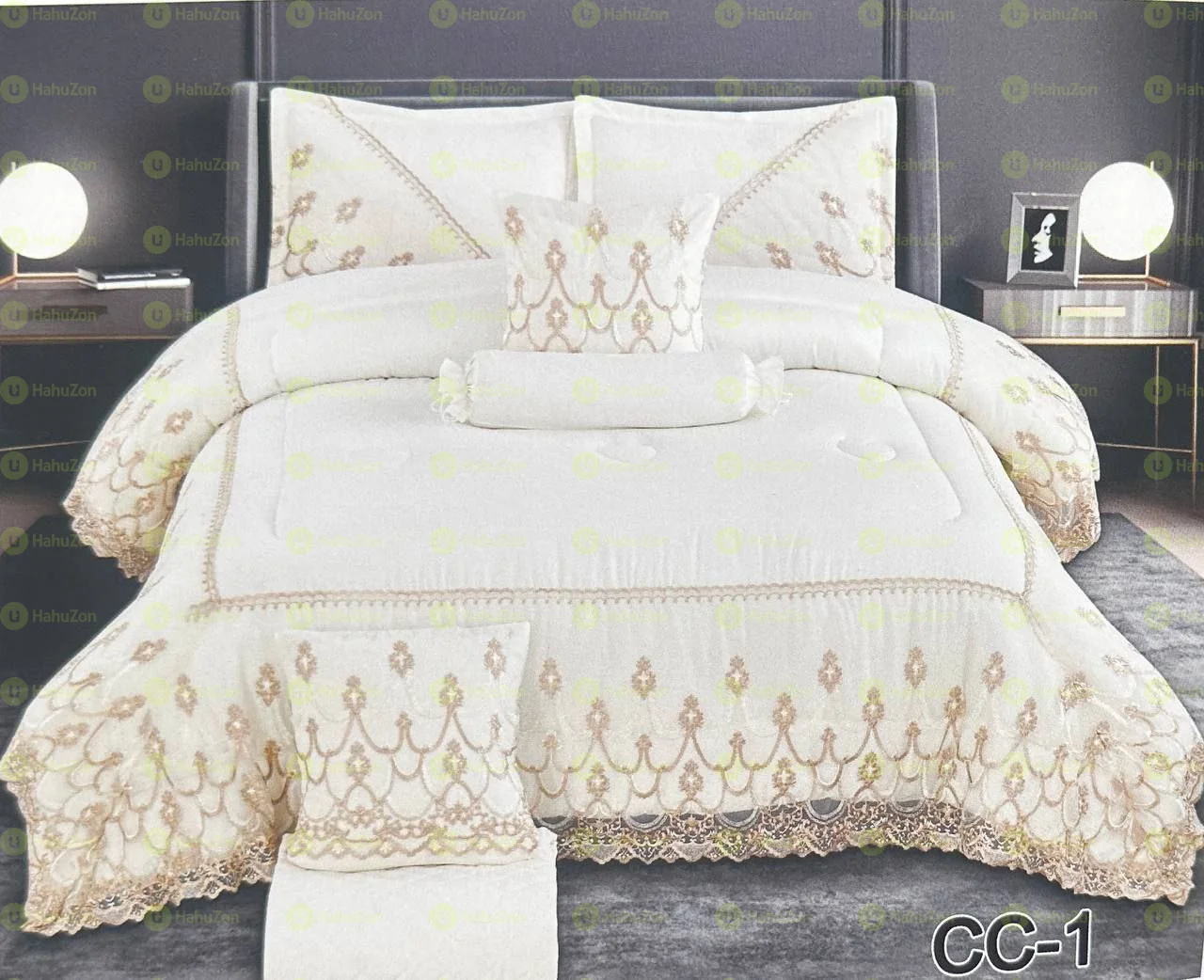 7 Pcs Comforter Set