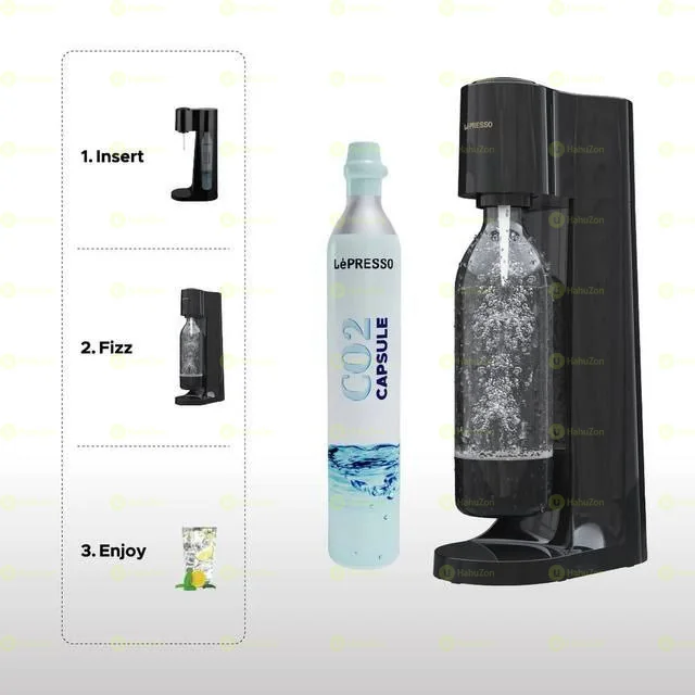 LePresso Sparkling Water Instant Carbonation Machine