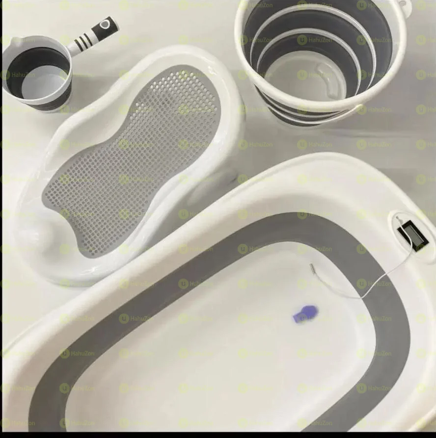 4-In-1 Foldable Baby Bath Tub With Accessories