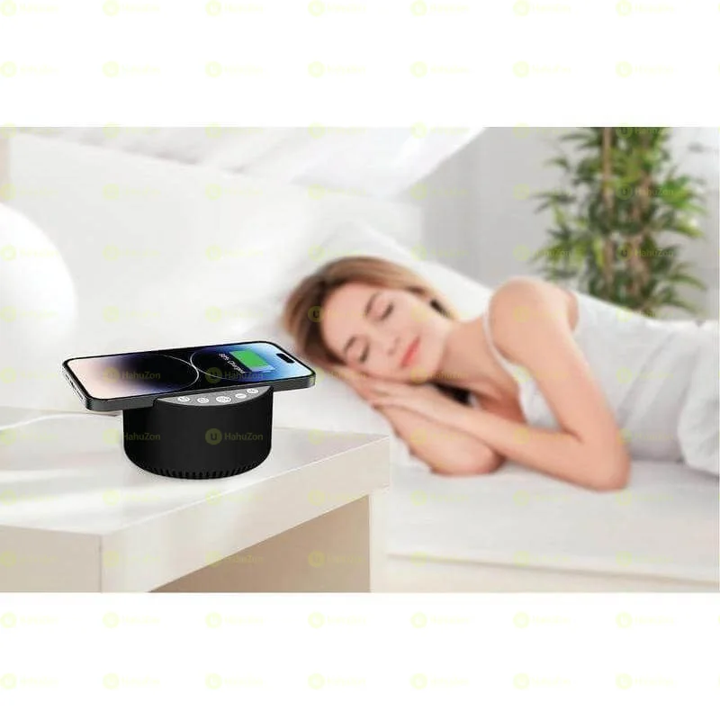 3-in-1 Bluetooth Speaker with Sleep Machine & Wireless Charger