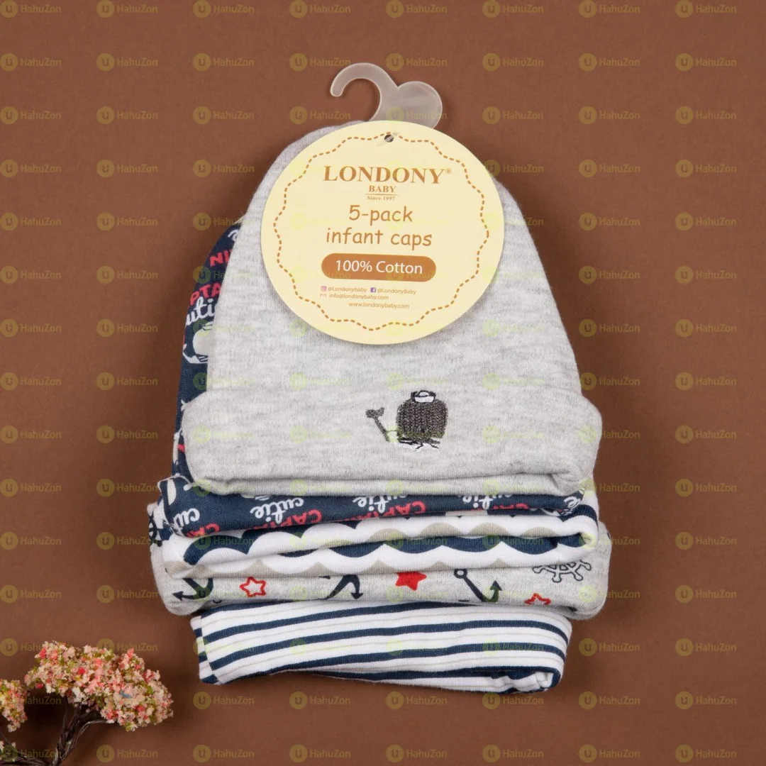 5 Pack Infant Caps