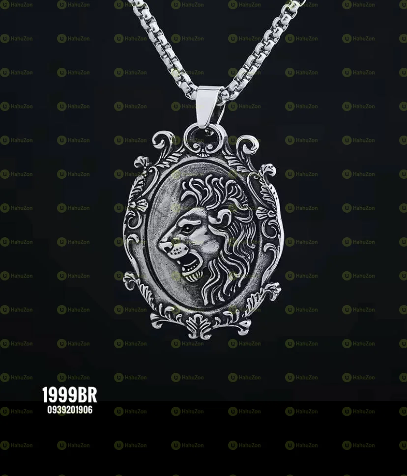 3D Stainless Steel Unique Engraved Necklaces