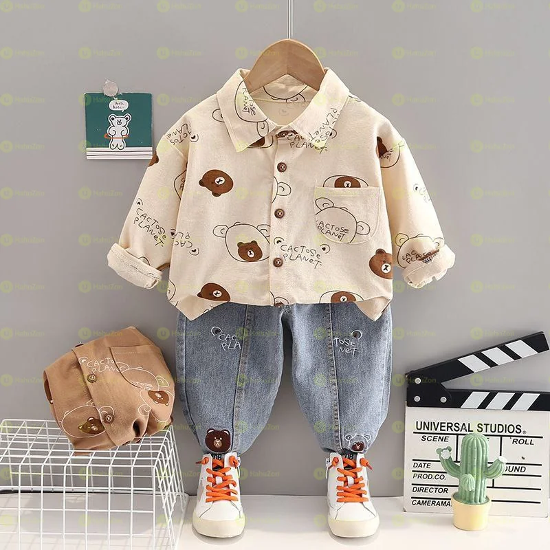 Boys Jeans Pant and Shirt 2 Piece Set