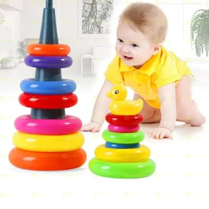 ከፕላስቲክ በዶናት ቅርፅ የተዘጋጀች መጫወቻ