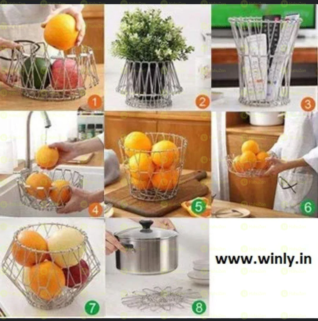 Multipurpose Folding Fruit And Vegetables Basket
