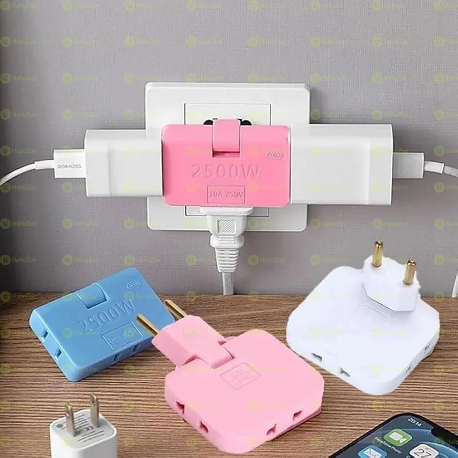 3in1 Rotatable outlet extender
