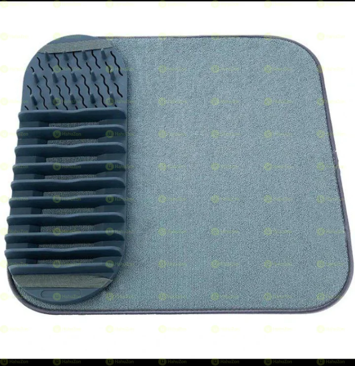 Dish Drying Rack With a Drying Mat