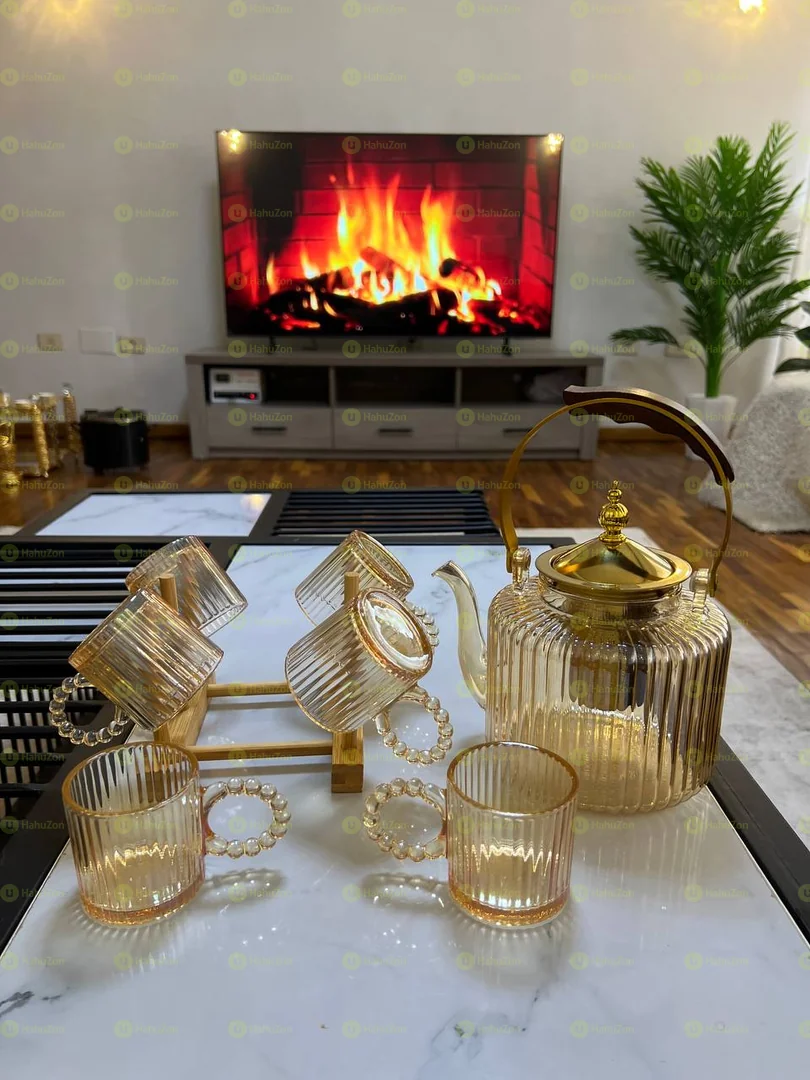 7 pcs teaset with kittle