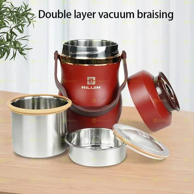 2L High Quality Stainless Steel Lunch Box