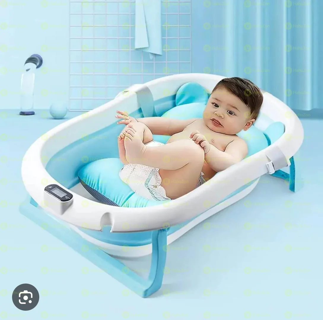 Folding Baby Bath + Bath Net