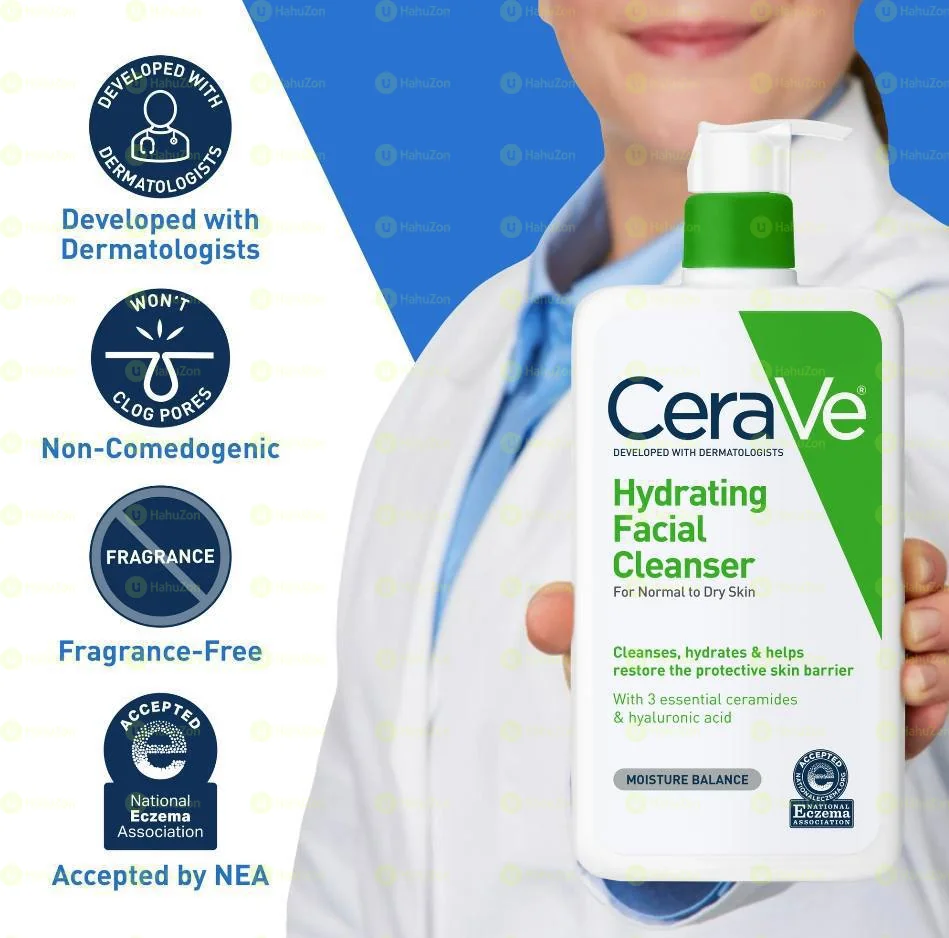 CeraVe Hydrating Facial Cleanser 473ml & 87ml