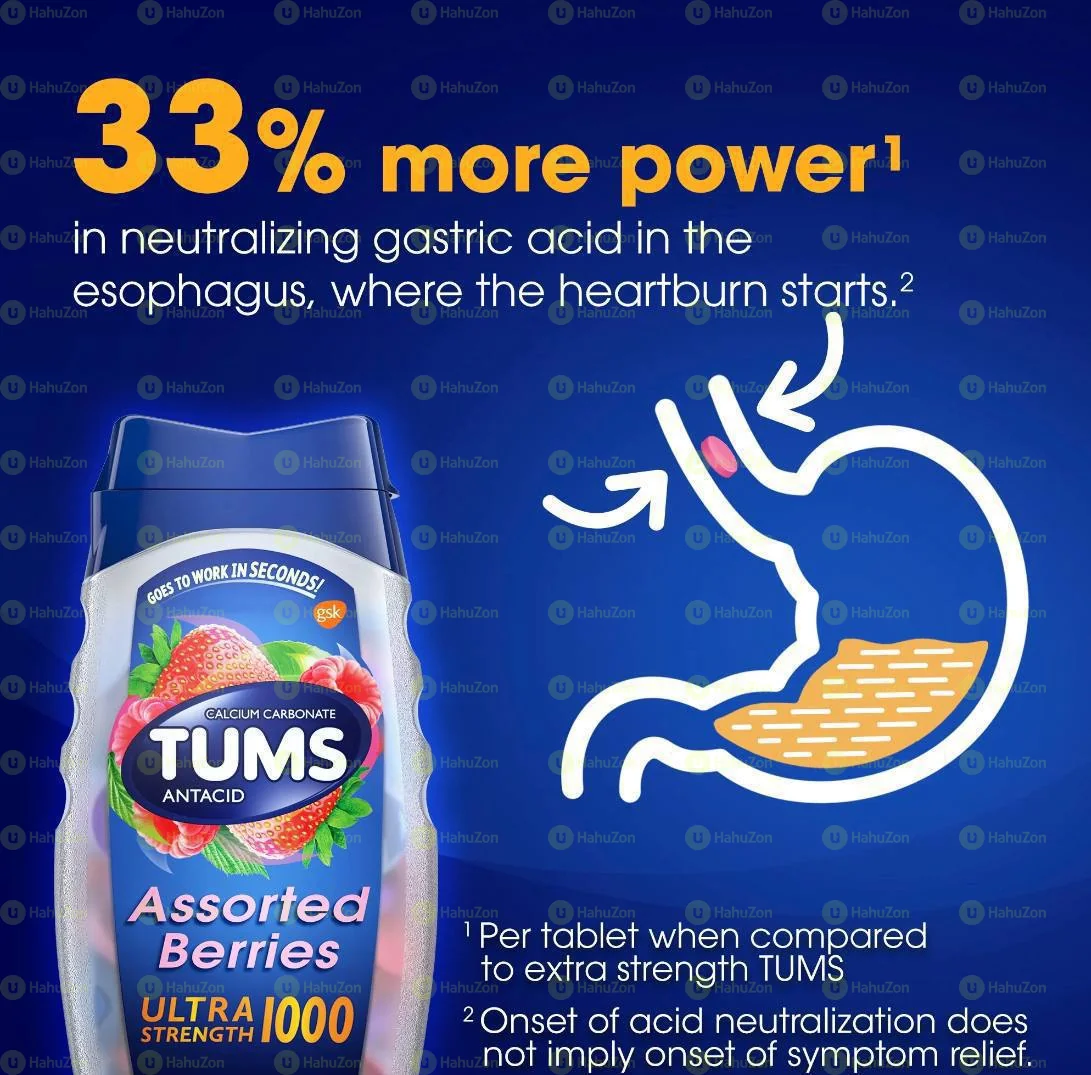 Tums Antacid 265 Chewable Tablets