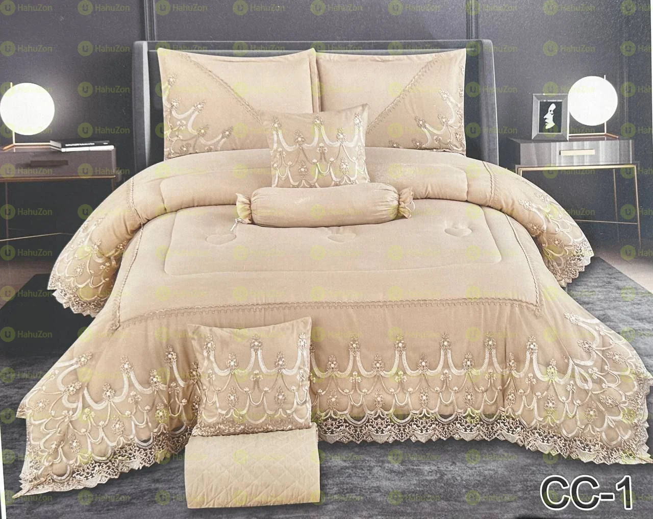 7 Pcs Comforter Set