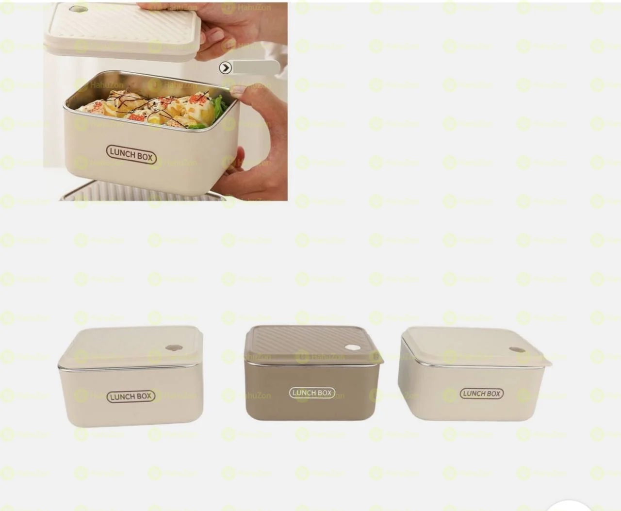 Student With Lunch Box Set