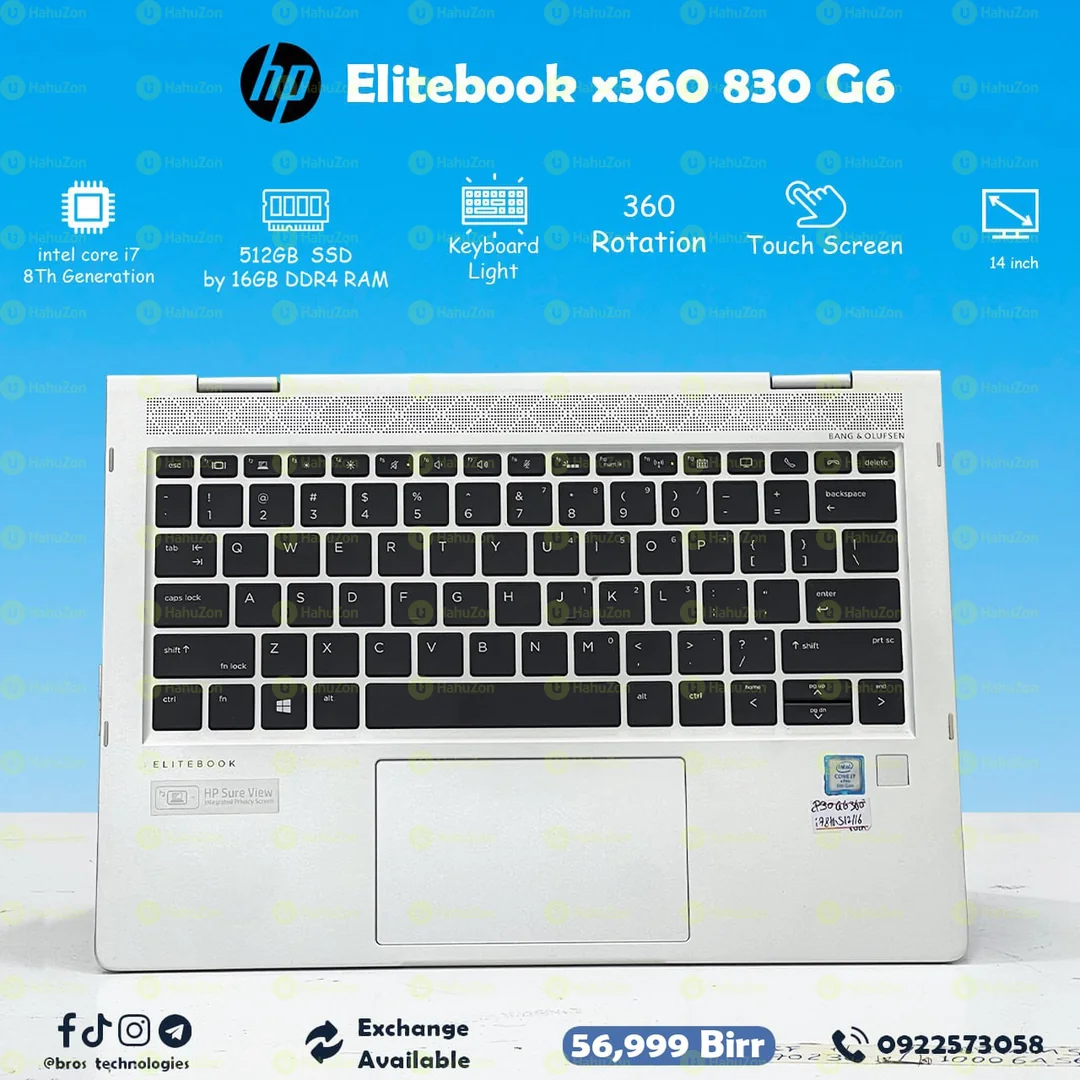 HP Elitebook x360 830 G6 Intel Core i7 8th Generation Laptop