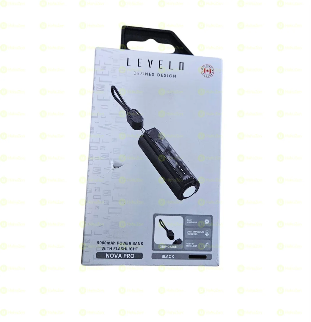 Levelo Nova Pro Power Bank with Flashlight