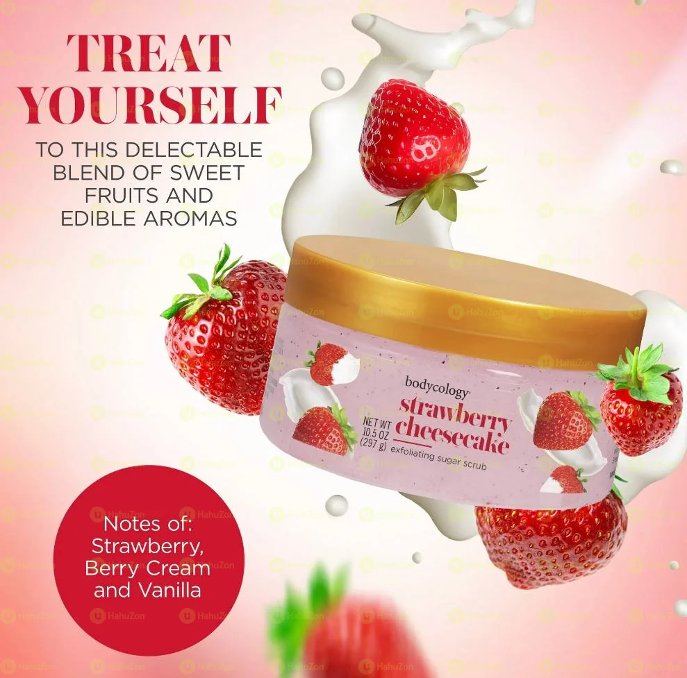 Bodycology Exfoliating Body Scrub, Strawberry Cheesecake