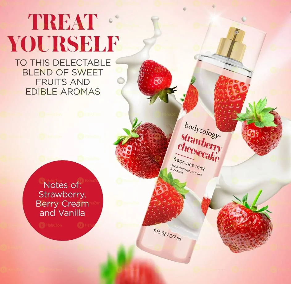 Bodycology Fragrance Body Mist Strawberry Cheesecake