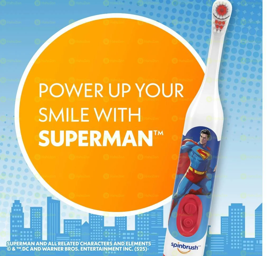 Spinbrush Superman Battery Powered Electric Toothbrush