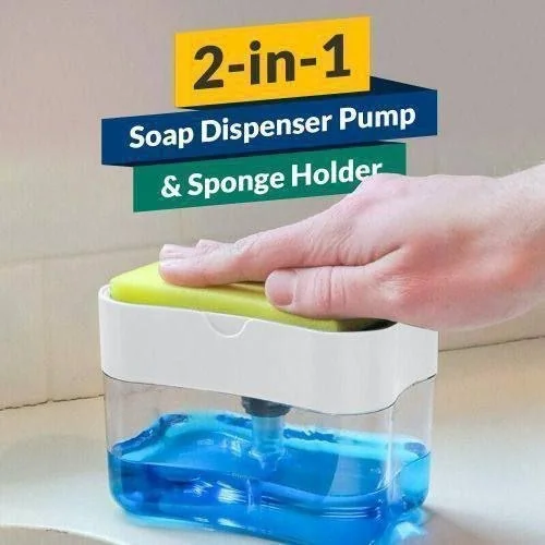 Soap Pump Dispenser with Sponge
