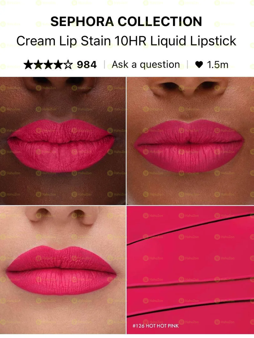 Sephora Collectio Cream Lip Stain 10HR Liquid Lipstick