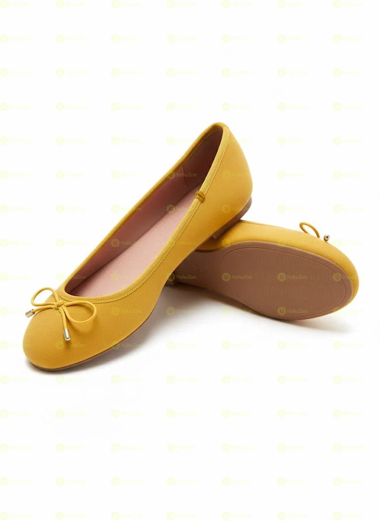 Plain Bow Ballerina Women's Flat