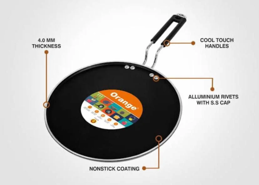 SEEDCO 28CM NON-STICK ALUMINUM SMART TAWA