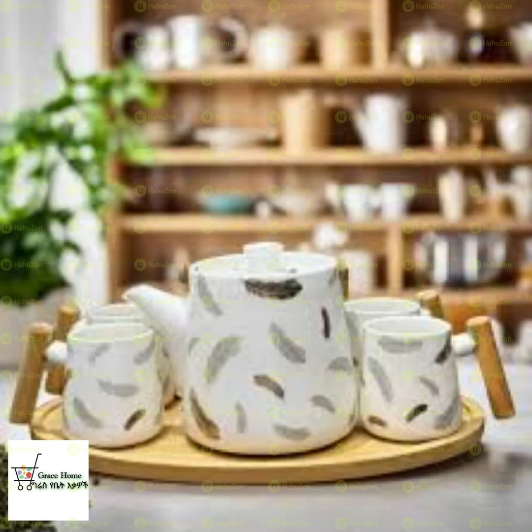 8 Pcs Ceramic Tea And Milk Set
