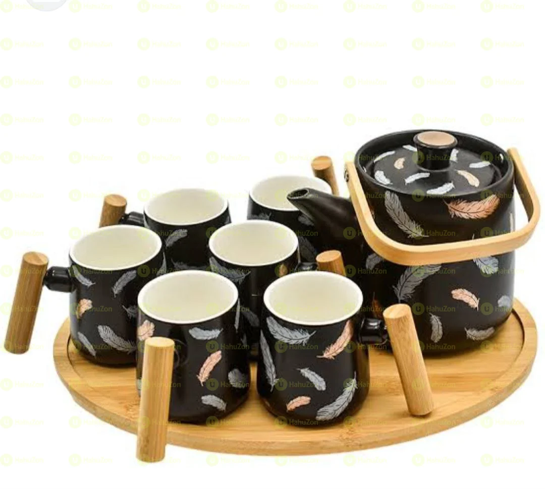 8 Pcs Ceramic Tea And Milk Set